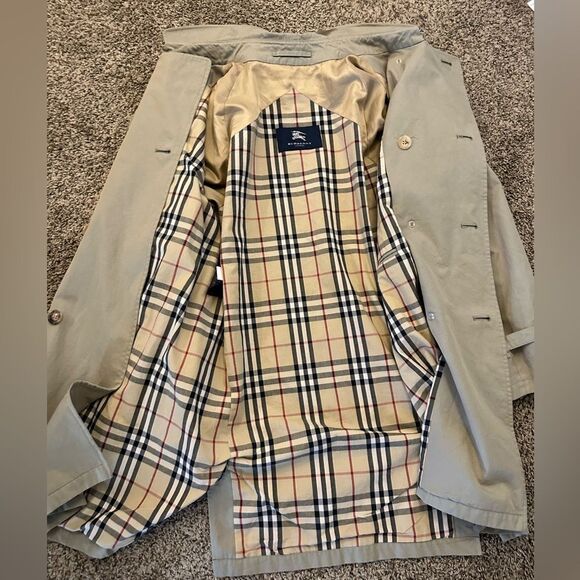 Burberry Trench Coat Men’s Beige size 44R - Picture 3 of 8